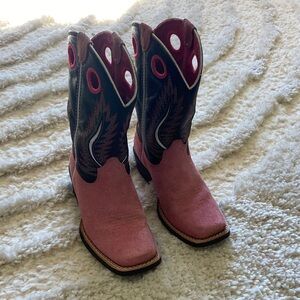 Ariat Kids Pink and Black Boots